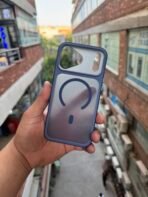 Premium Dotted Matte MagSafe Case for iPhone 17 Pro Max & iPhone 16 Pro Max – Metal Buttons Shockproof Slim Cover - Image 4