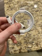 Original iPhone 17 Pro Max Charging Cable Fast Charge Type-C to Lightning Data Cable – High Speed Sync & PD Support – Durable White Cable - Image 3