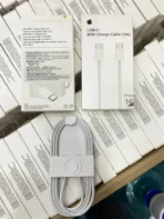 Original iPhone 17 Pro Max Charging Cable Fast Charge Type-C to Lightning Data Cable – High Speed Sync & PD Support – Durable White Cable
